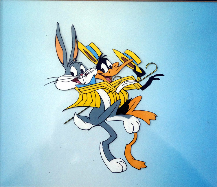 The Showstoppers. Bugs Bunny and Daffy Duck (Original) by Warner Brothers at The Illustration Art Gallery