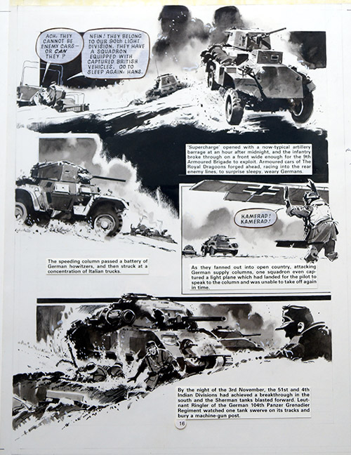 True War 1 page 16: Montgomery of Alamein (Original) by Jim Watson Art at The Illustration Art Gallery