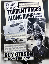 True War 3 page 22: Guy Gibson Bomber Ace (Original)