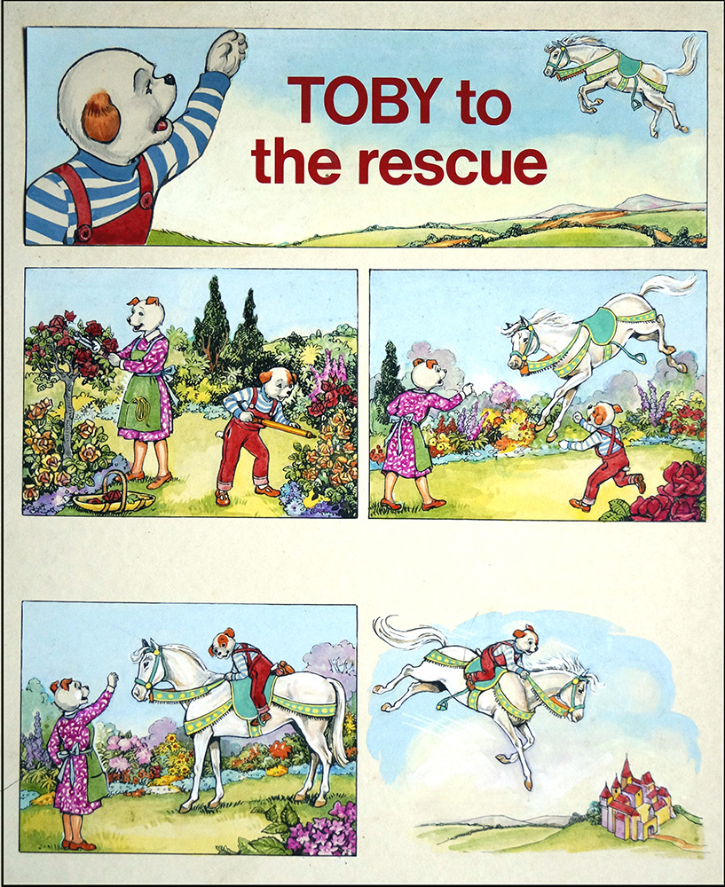 Toby to the Rescue (COMPLETE 2 PAGE STORY) (Originals) art by Doris White Art at The Illustration Art Gallery