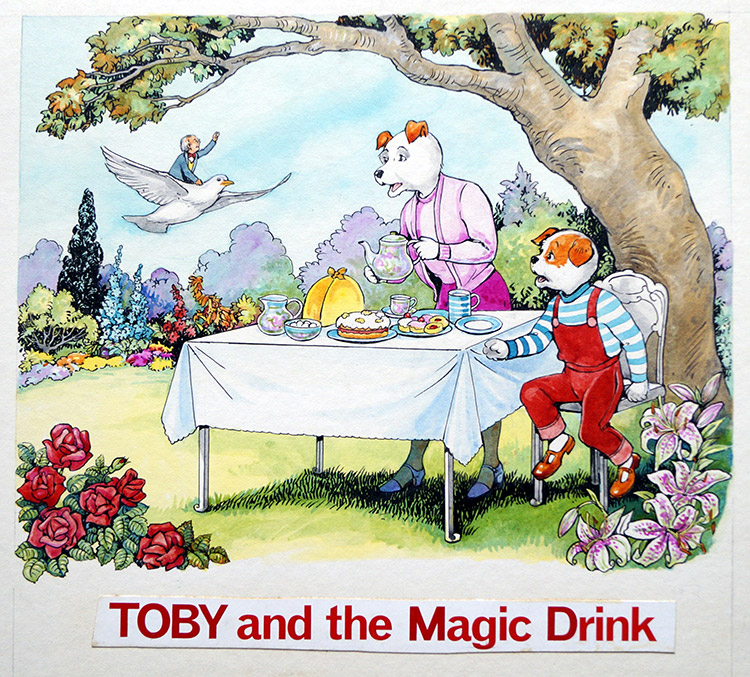 Toby and the Magic Drink (Original) by Doris White at The Illustration Art Gallery