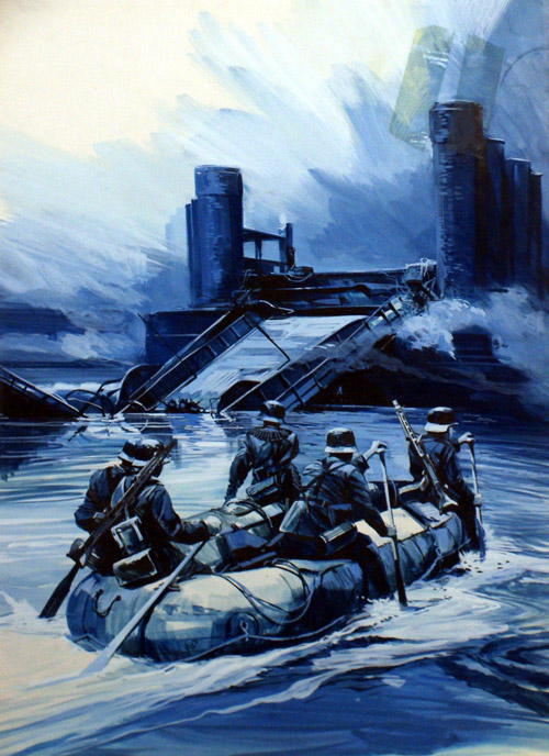 Action in the Ardennes (Original) by Gerry Wood Art at The Illustration Art Gallery