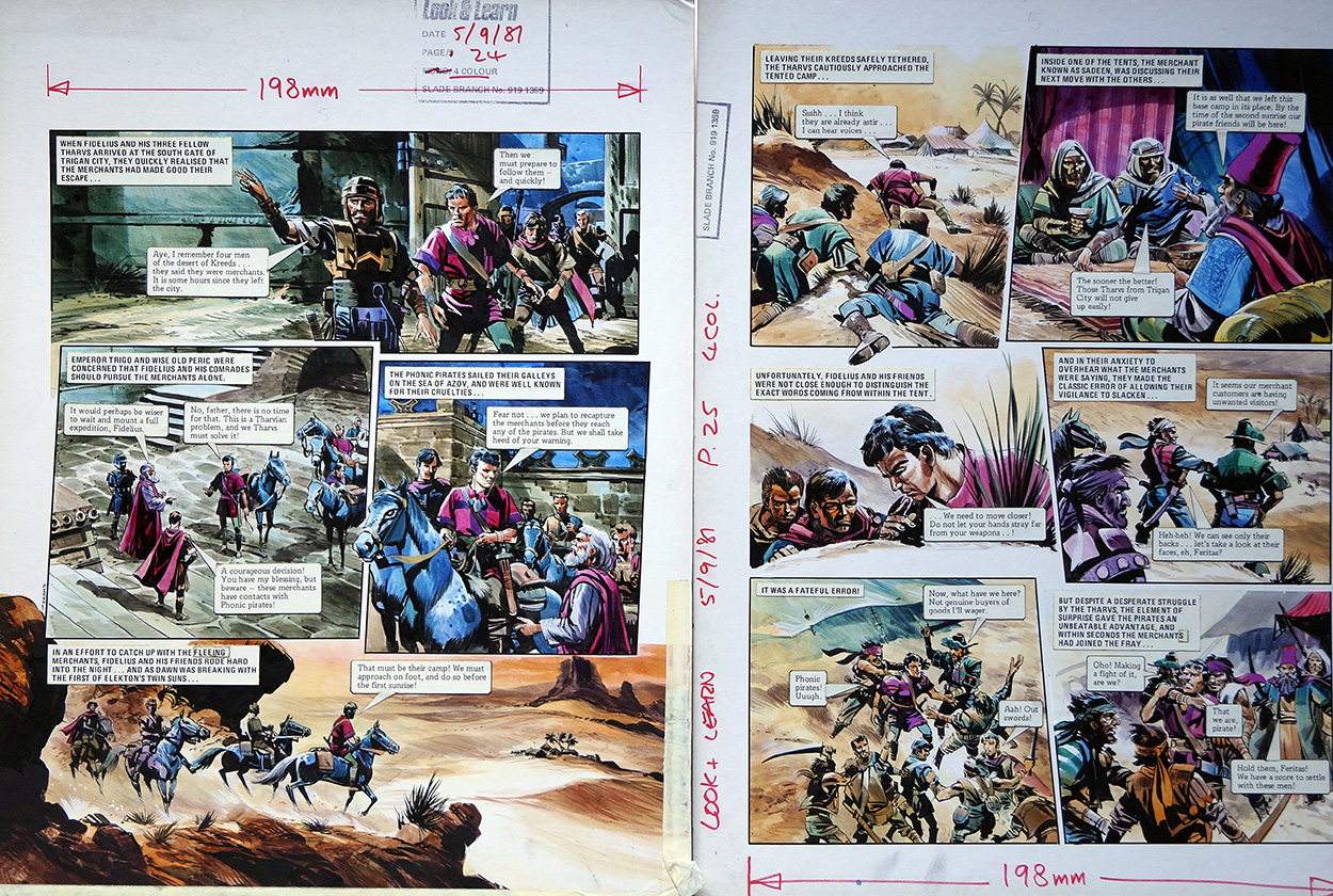 Captured from 'The Tharvs' (TWO pages) (Originals) (Signed) art by The Trigan Empire (Gerry Wood) at The Illustration Art Gallery