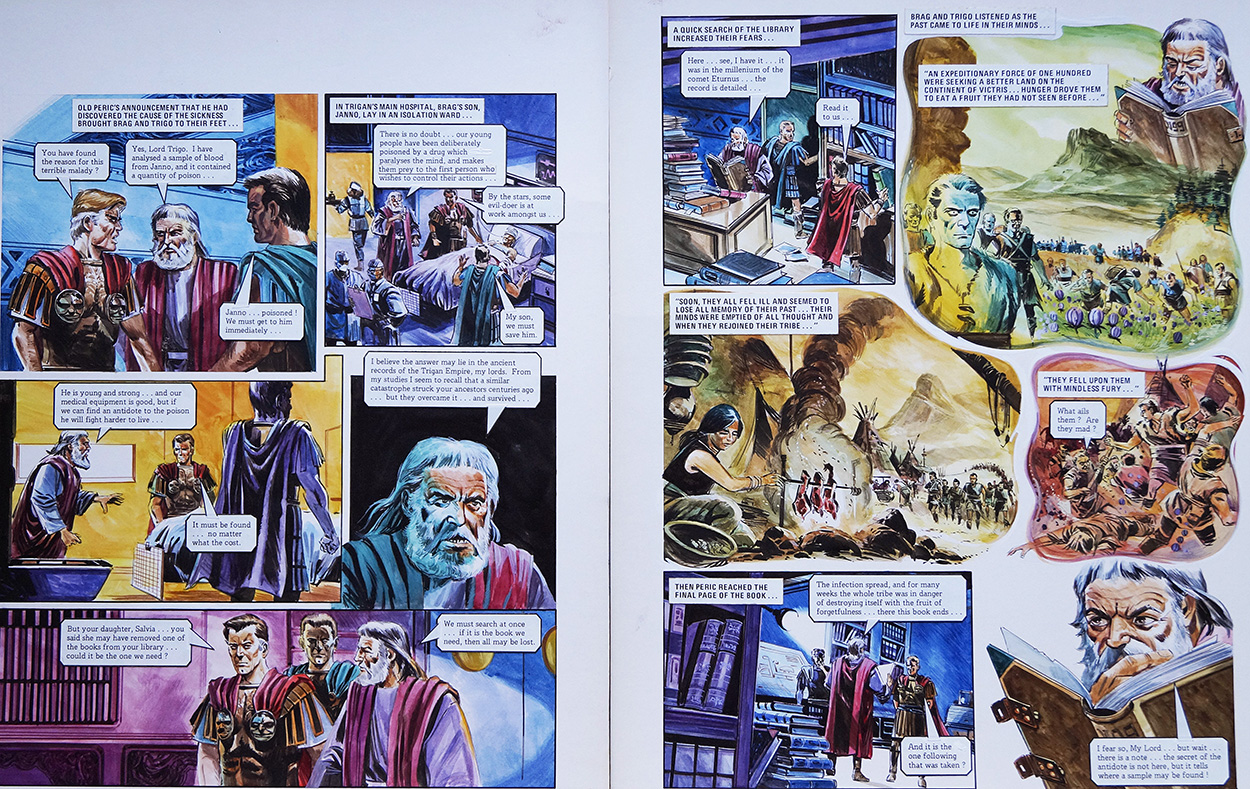 Memory Loss from 'The Poisoning of Trigan's Youth' (TWO pages) (Originals) art by The Trigan Empire (Gerry Wood) at The Illustration Art Gallery