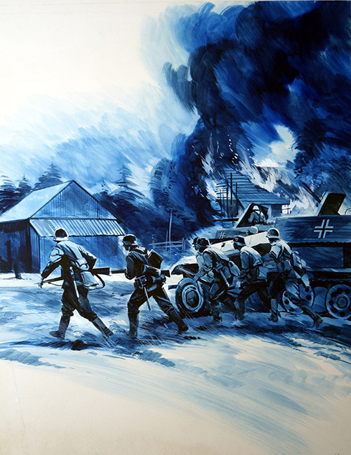 Night Raid - Operation Barbarossa (Original) by Gerry Wood Art at The Illustration Art Gallery