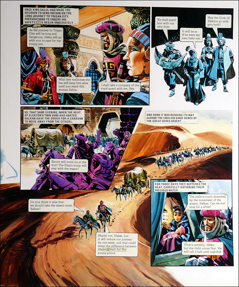 Trigan Empire: Mercy Mission (20 Feb 1982) (Original) art by The Trigan Empire (Gerry Wood) at The Illustration Art Gallery