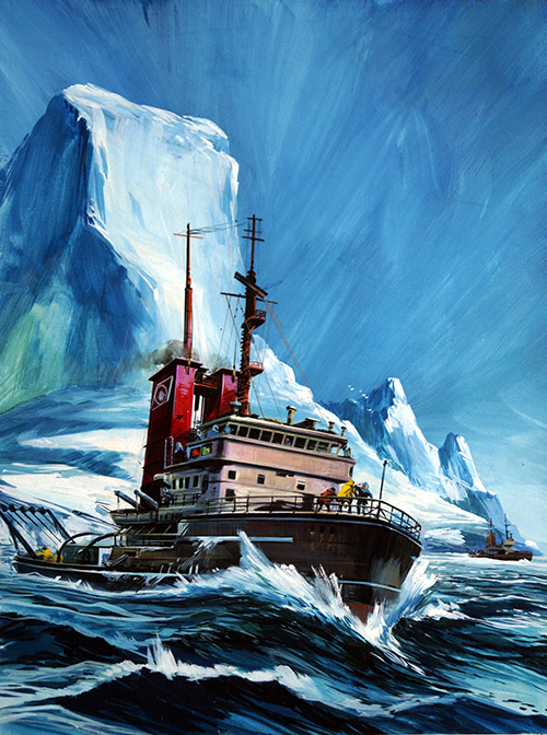 Arctic Trawler (Original) by Gerry Wood Art at The Illustration Art Gallery