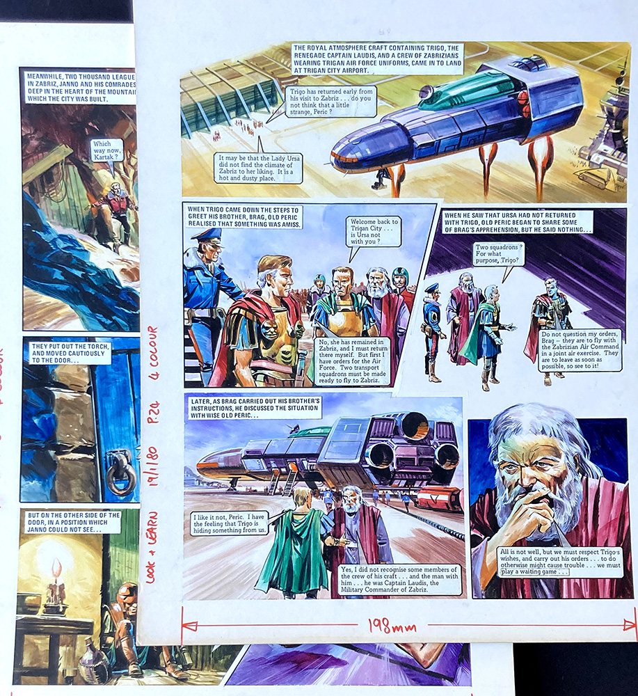 The Trigan Empire: The Waiting Game (19-01-1980) (TWO pages) (Originals) art by The Trigan Empire (Gerry Wood) at The Illustration Art Gallery