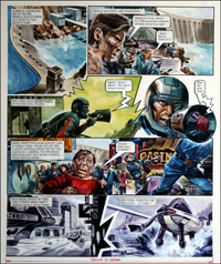 Trigan Empire: Welcome to the Machine (TWO pages) (Originals)