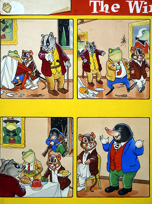 The Wind In The Willows: At Toad Hall (Original) by Wind in the Willows (Woolcock) at The Illustration Art Gallery