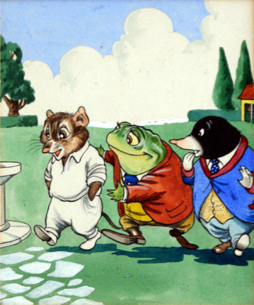 Ratty, Mr. Toad and Mole (Original) by Wind in the Willows (Woolcock) at The Illustration Art Gallery
