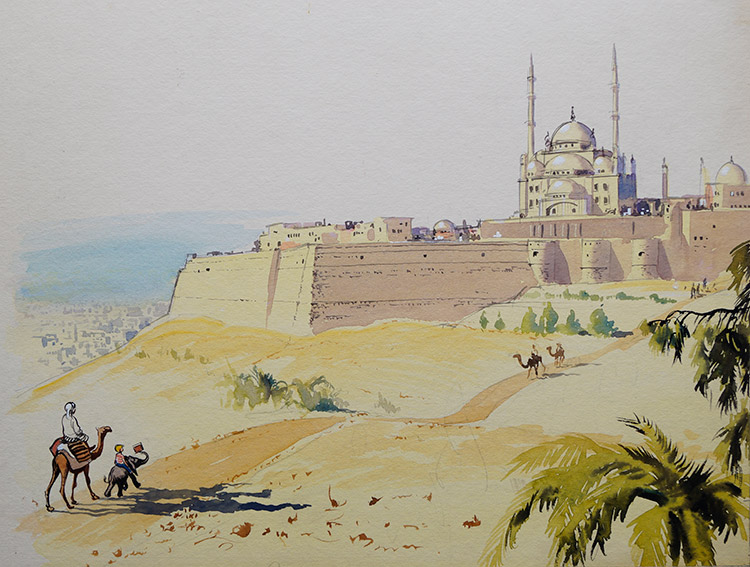 Wee Willie Winkie's Adventure in Cairo (Originals) by Wee Willie Winkie (Worsley) at The Illustration Art Gallery