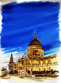 St Pauls Cathedral book cover art (Original)